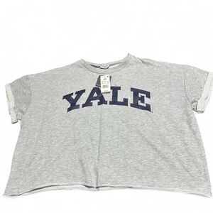 Grey and navy Yale crop top #Yale #CropTop XXL